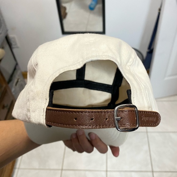 SUPREME Name Plate Camp Cap - Natural - Picture 2 of 6